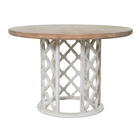 Wood Lattice Dining Table