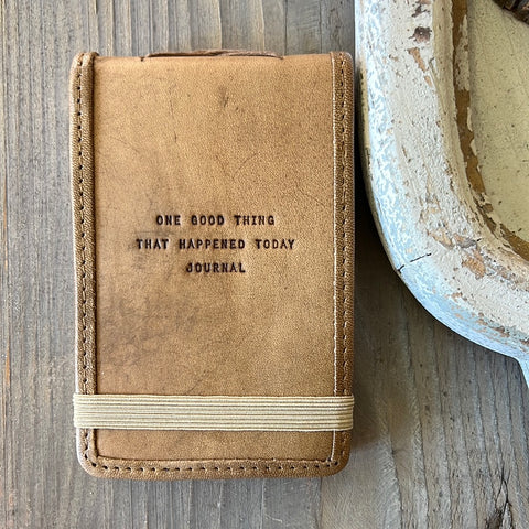 One Good Thing Mini Leather Journal