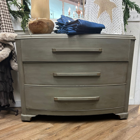 Three Drawer Dresser painted Putty