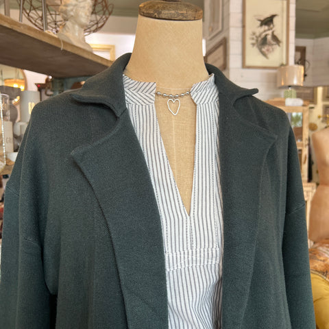 Wynn Sweater Coat - Deep Green