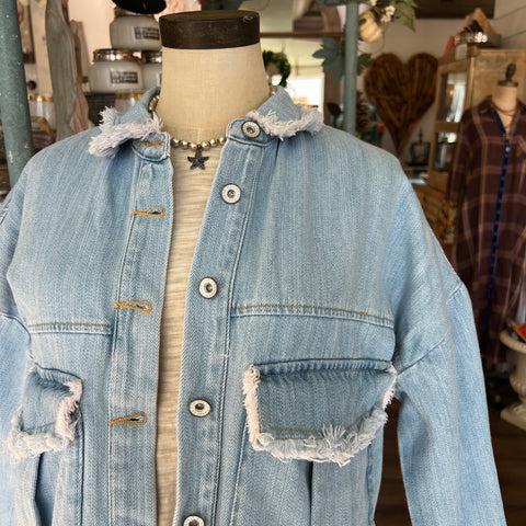 Frenge Denim Jacket