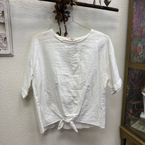 Linen Knotted Top