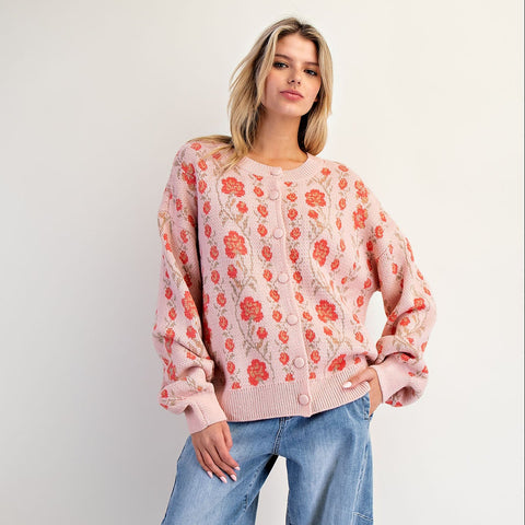 Sailor Cardigan - Rose