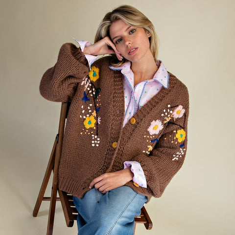 Whitley Cardigan - Mocha