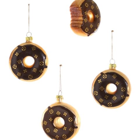 Brown Fashion Donut Ornament