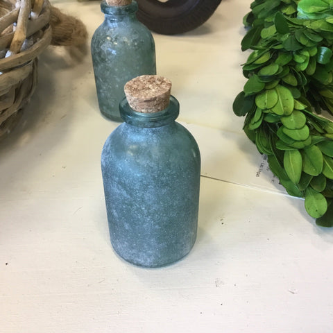 Frosted Green Bottle