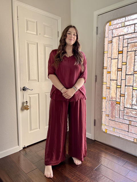 Silk Palazzo Pant