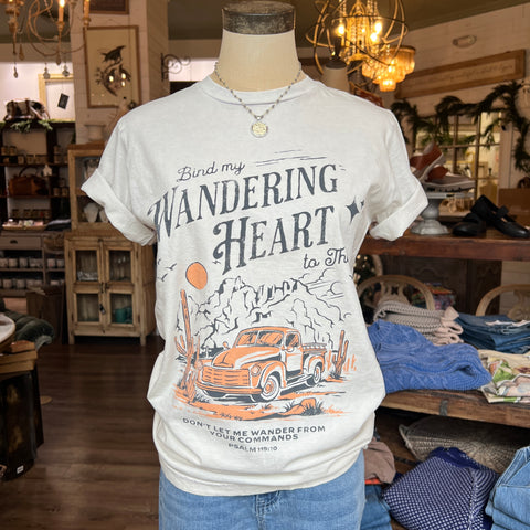 Wandering Heart Tee - White