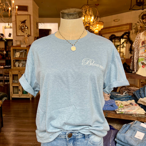 Bloom Tee - Vintage Denim