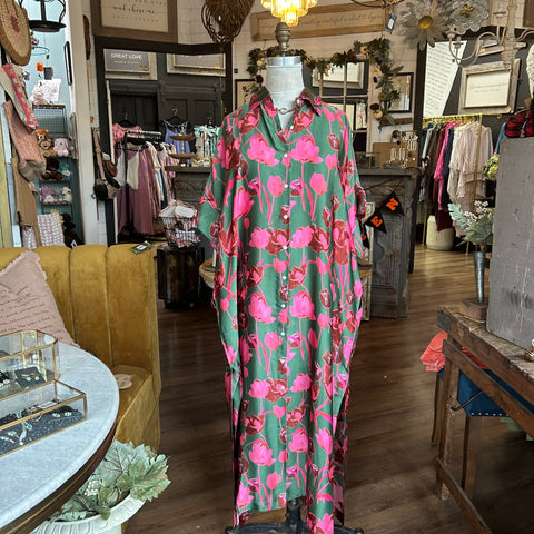 Tulip Trail Button Dress