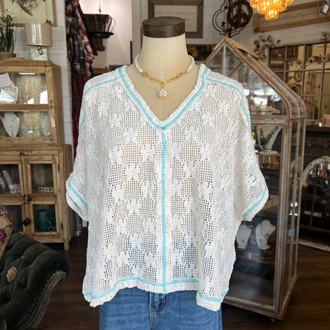 Lace Tee - Ivory