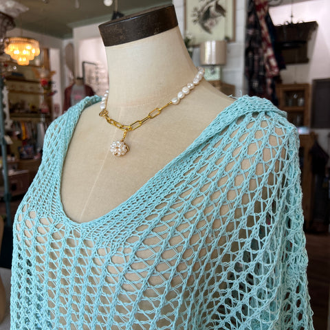 Rosie Top - Aqua