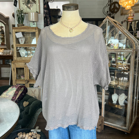 Mesh Cotton Top