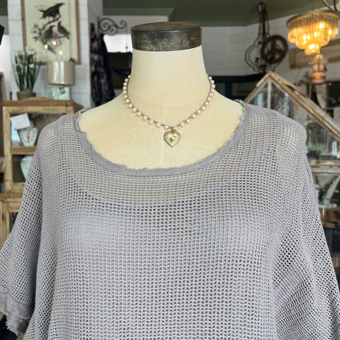 Mesh Cotton Top