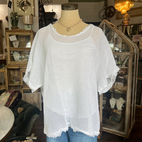 Mesh Cotton Top