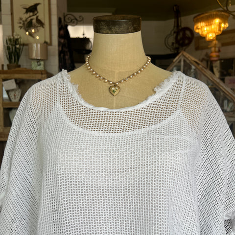 Mesh Cotton Top