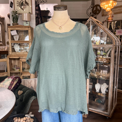 Mesh Cotton Top