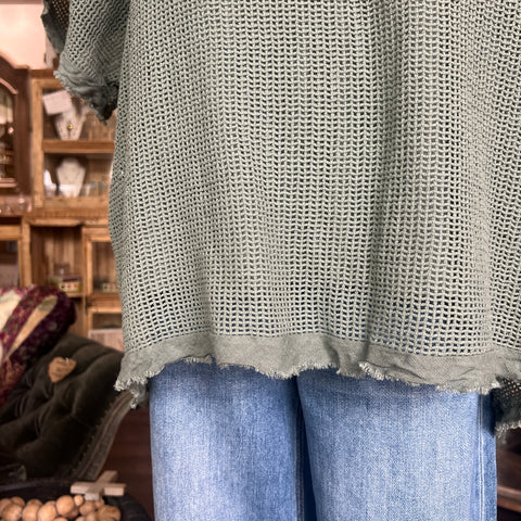 Mesh Cotton Top