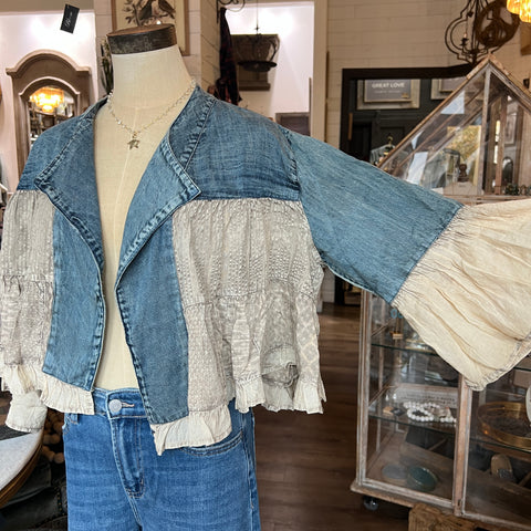 Kasey Cropped Shrug - Latte