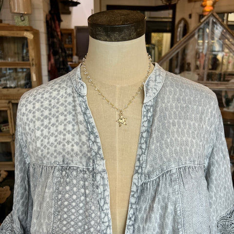 Ashley Lace Shrug - Grey