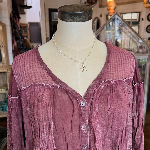Gretchen Top - Garnet