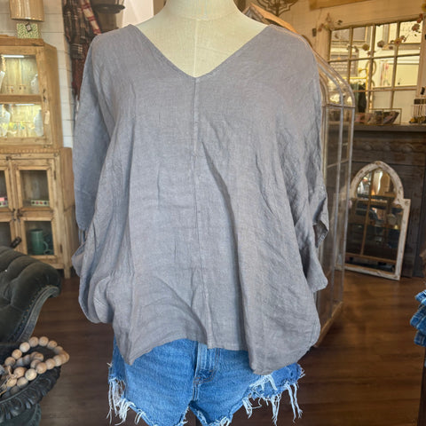 V-Neck Pocket Top