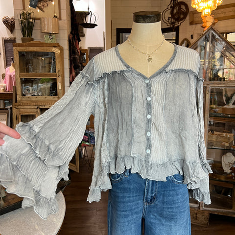 Gretchen Top - Grey