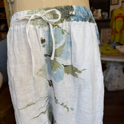 Floral Linen Pant