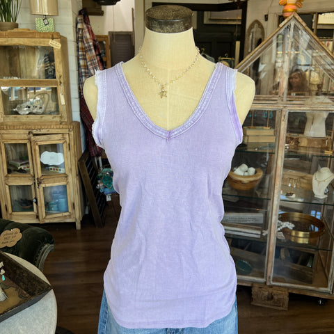 Sequin V-Neck Tank