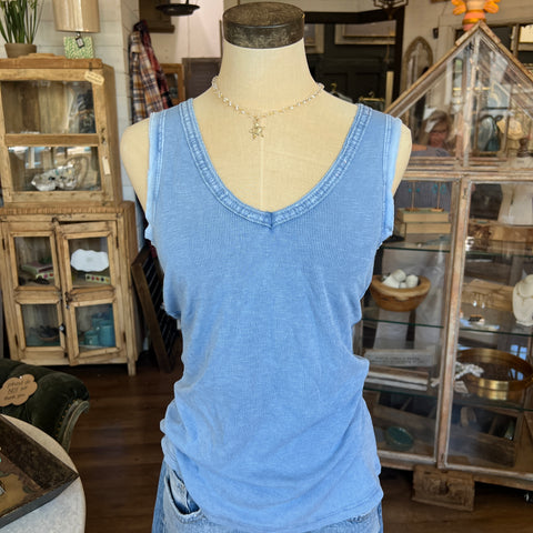 Sequin V-Neck Tank