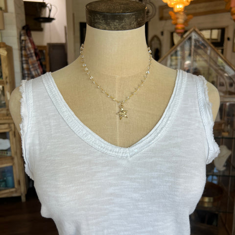 Sequin V-Neck Tank