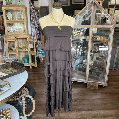 Silk Ruffle Skirt