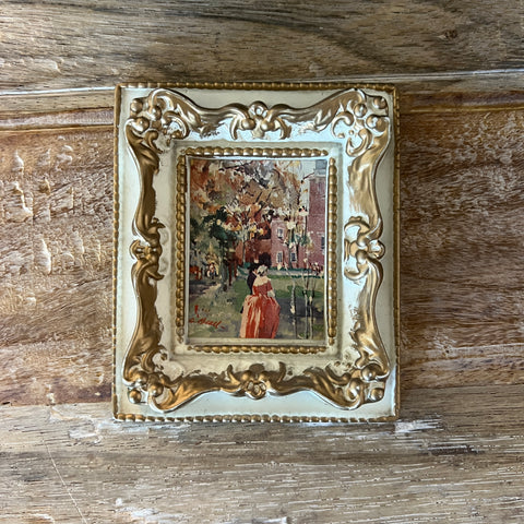 Vintage Inspired Framed Art - Decoupage