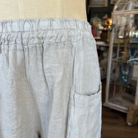 Linen Pocket Split Pant