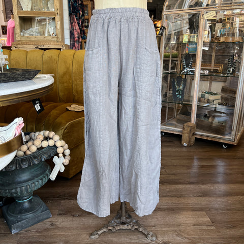 Linen Pocket Split Pant