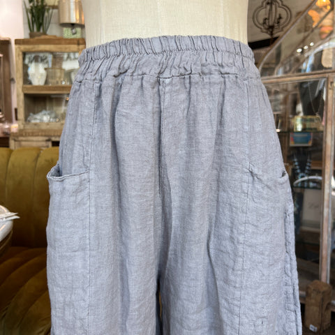 Linen Pocket Split Pant