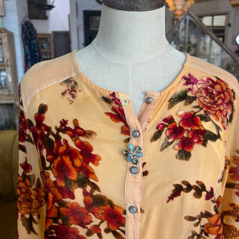 Dreamy Velvet Tunic - Rust