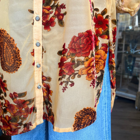 Dreamy Velvet Tunic - Rust