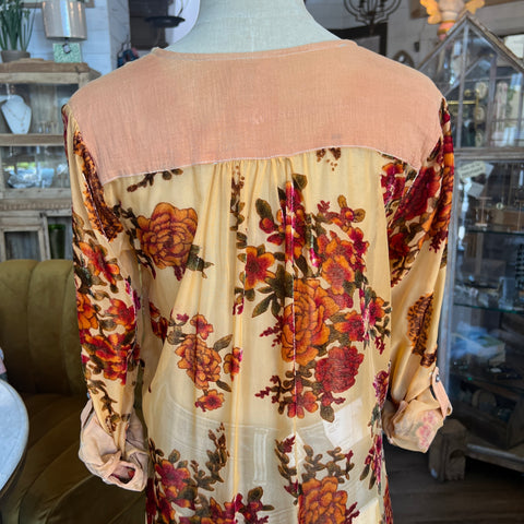 Dreamy Velvet Tunic - Rust