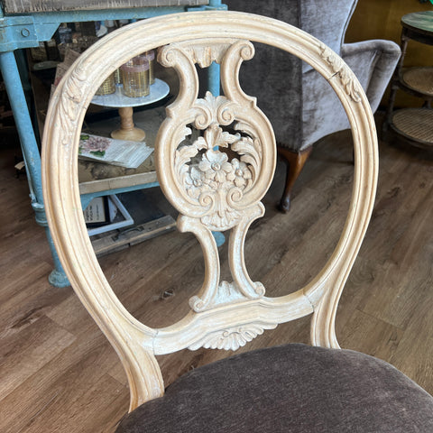 Bleached Wood Chair - Vintage