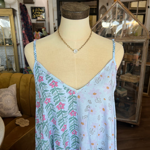 Pixie Patchwork Dress - Blue