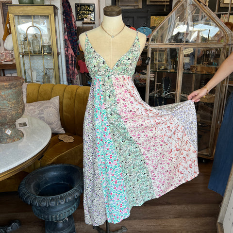 Elaine Patchwork Dress - Ivory