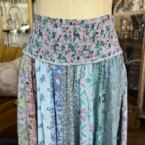 Bonnie Panel Skirt - Silver