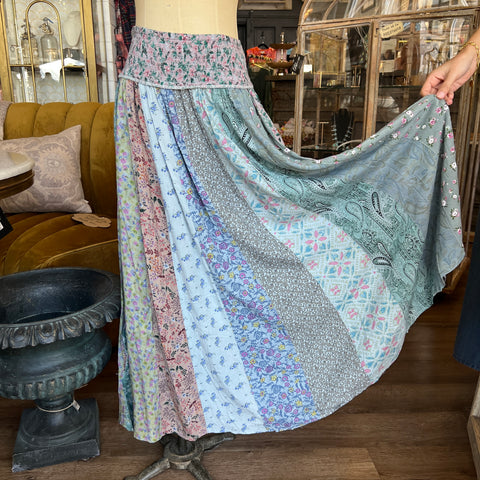 Bonnie Panel Skirt - Silver
