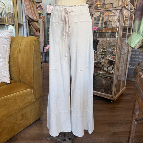 Seam Detail Pant - Oatmeal