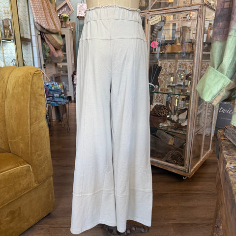 Seam Detail Pant - Oatmeal