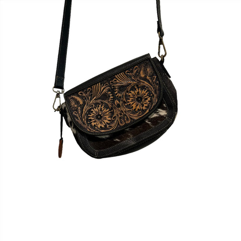 Wiggly Hand Hand-Tooled Bag