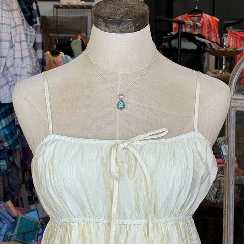 Novella Tiered Dress - Pale Yellow