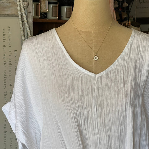 Viscose V-Neck Top