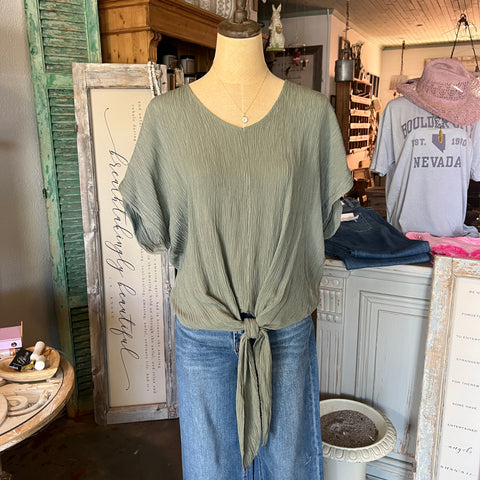 Viscose V-Neck Top